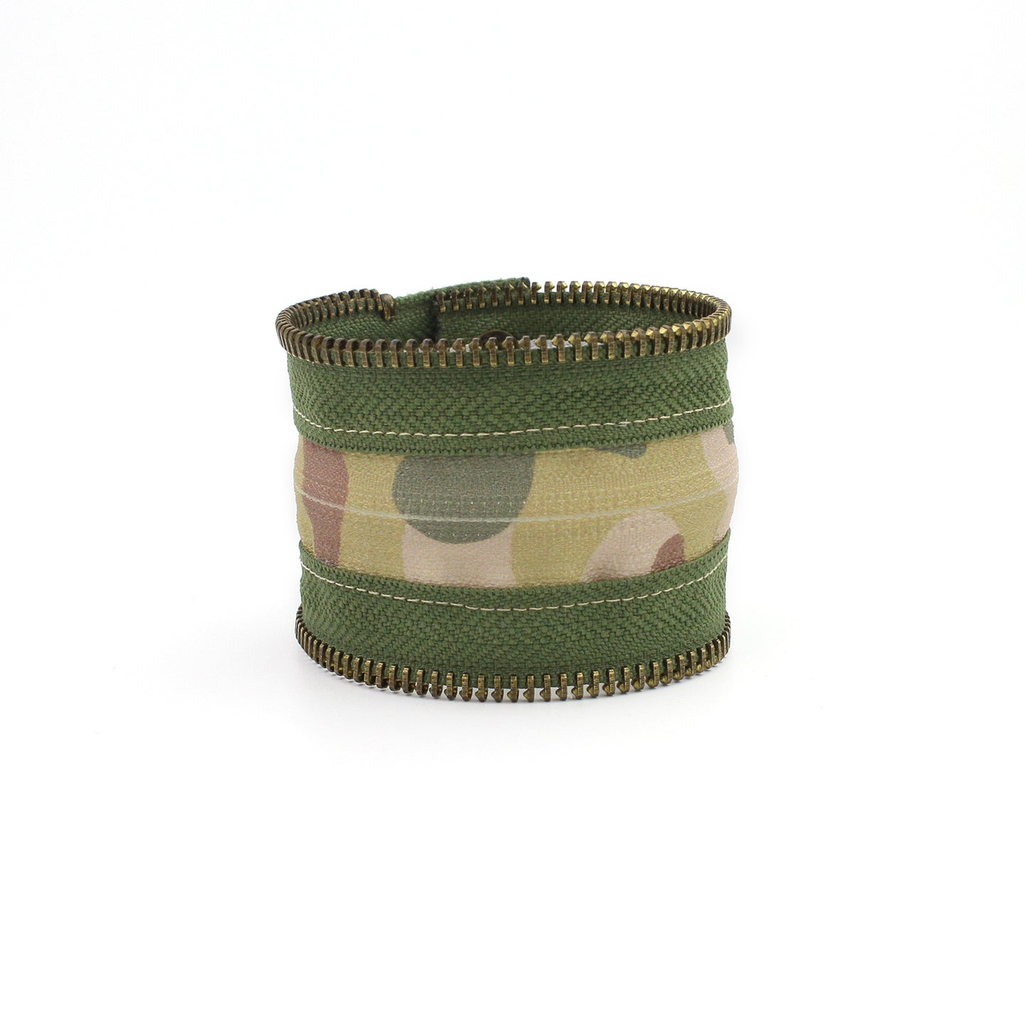 Camo Collection Green Zip Bracelet - N.Kluger Designs bracelet