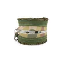 Camo Collection Green Zip Bracelet - N.Kluger Designs bracelet