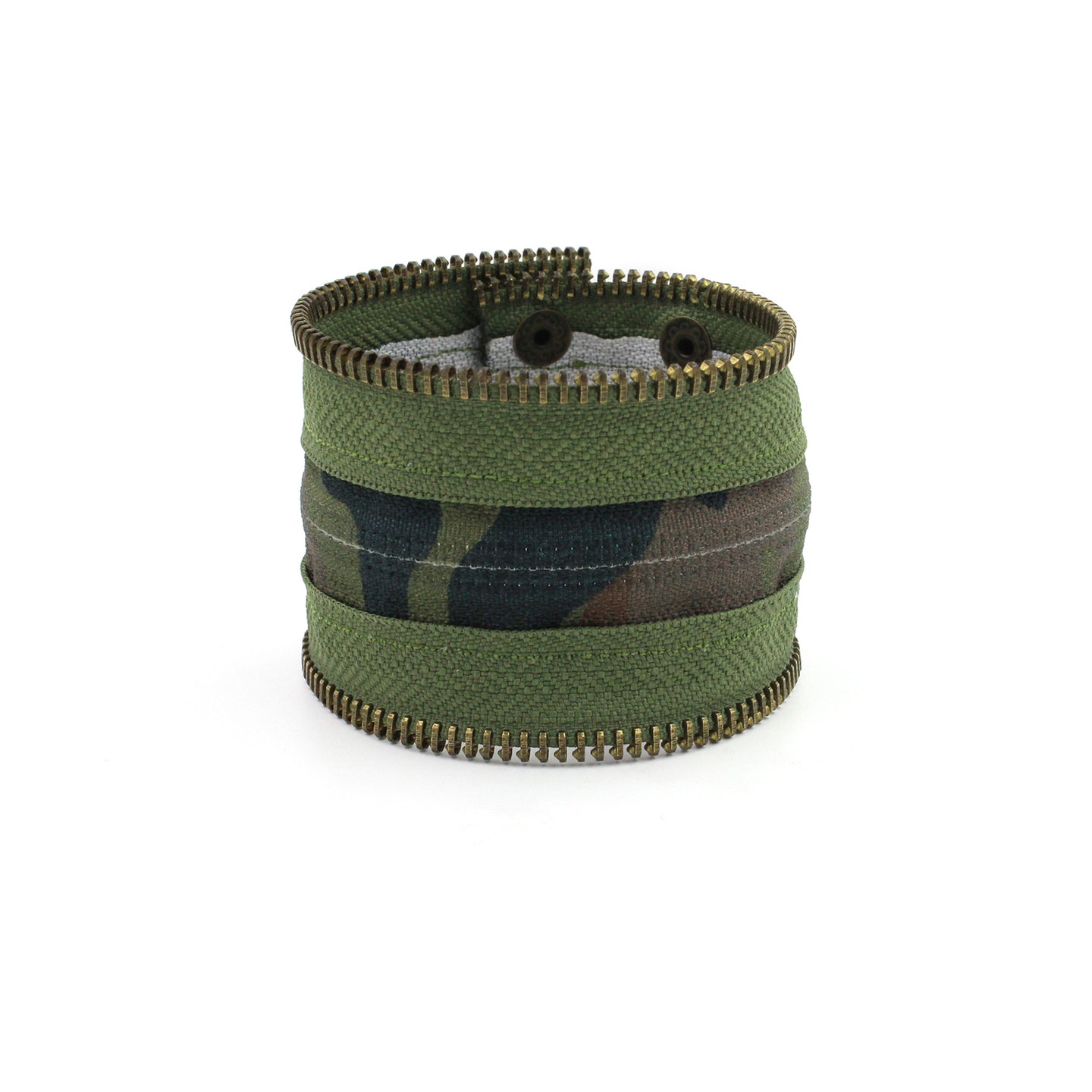 Camo Collection Olive Army Zip Bracelet