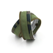 Camo Collection Olive Army Zip Bracelet