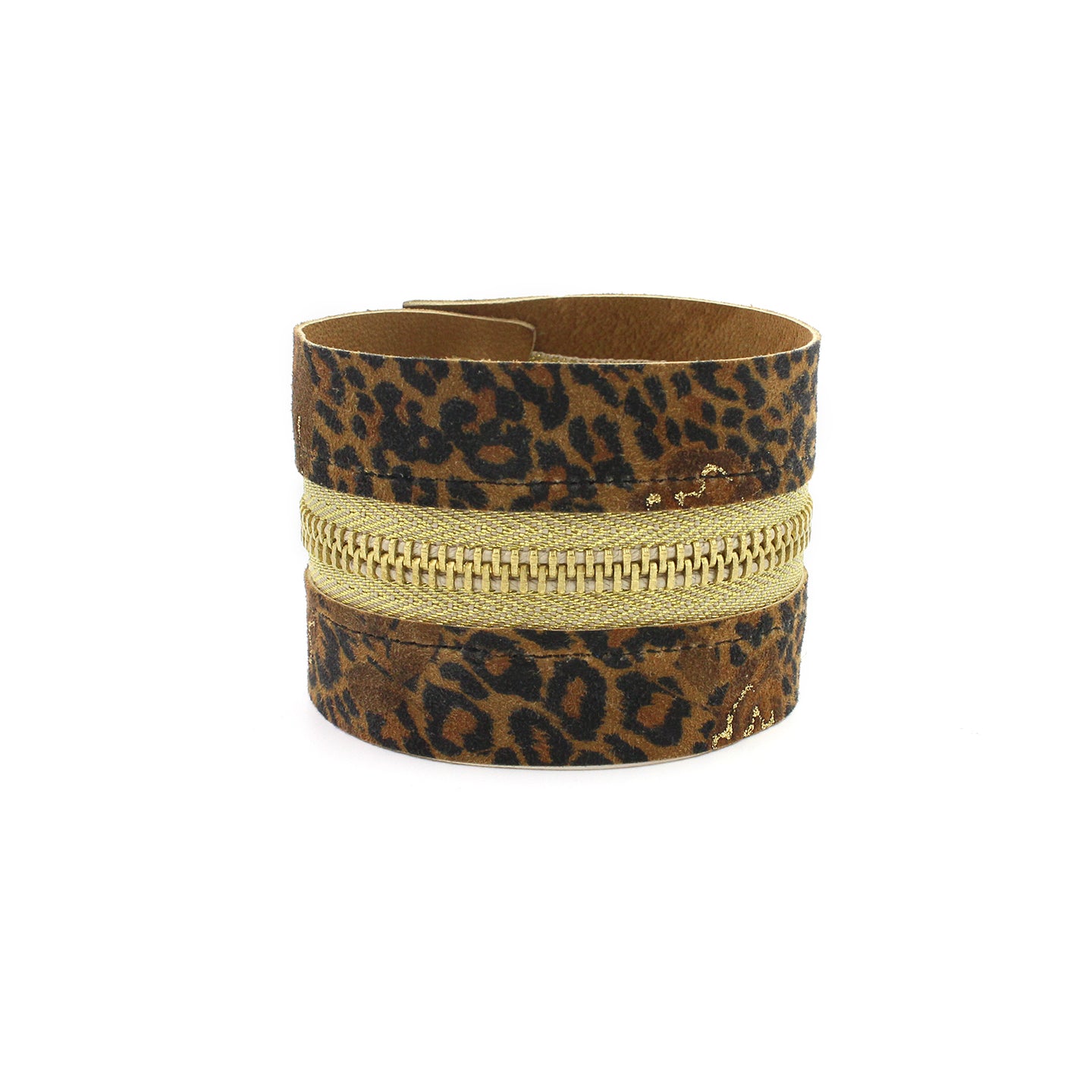 Golden Leopard Special Edition Zip Bracelet - N.Kluger Designs bracelet
