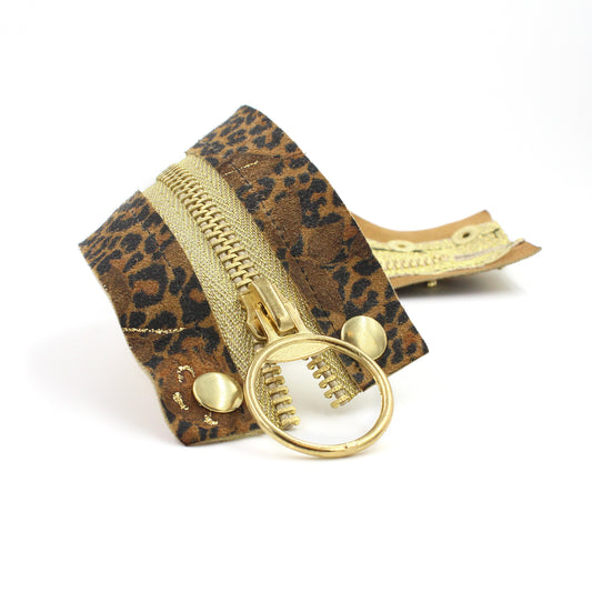 Golden Leopard Special Edition Zip Bracelet - N.Kluger Designs bracelet