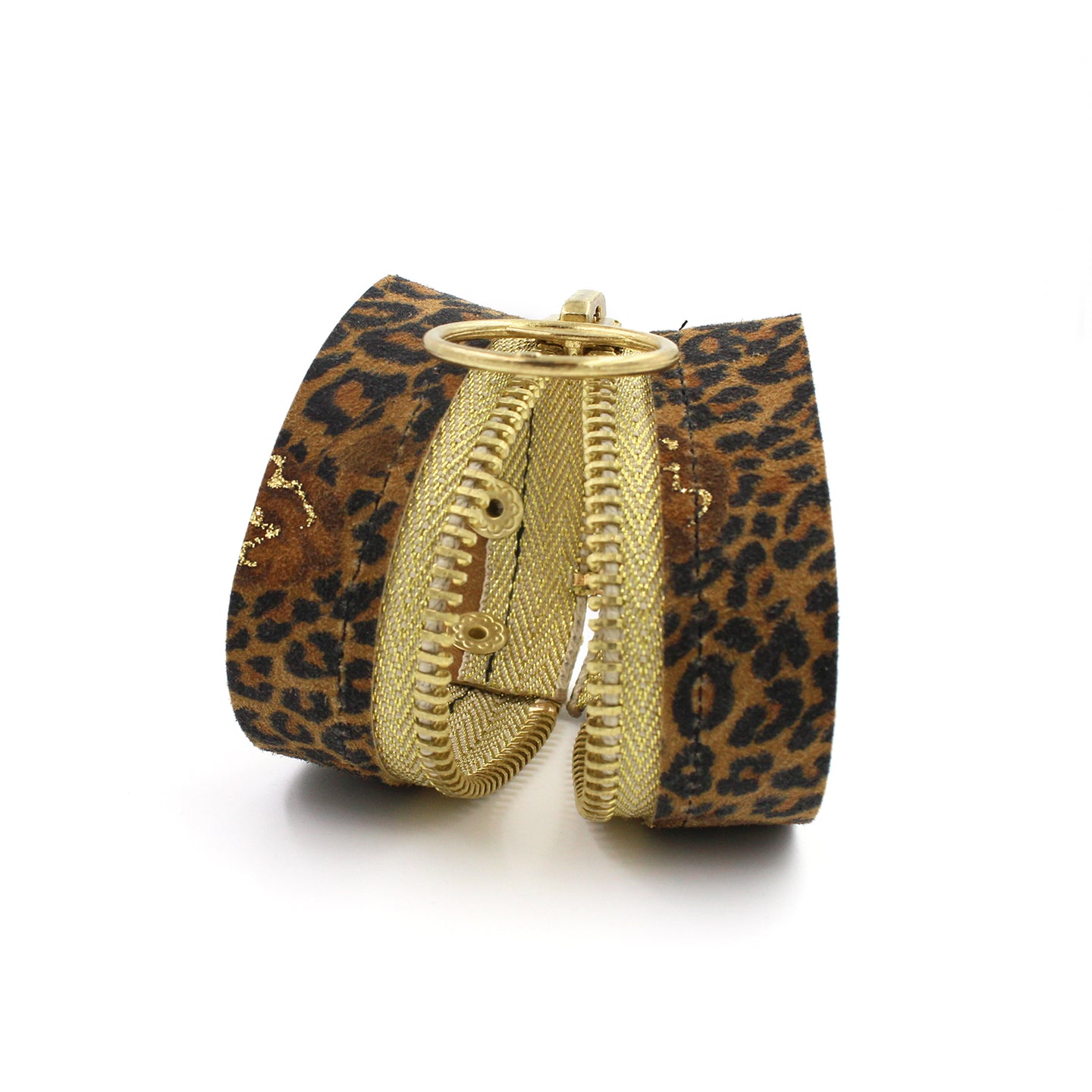 Golden Leopard Special Edition Zip Bracelet - N.Kluger Designs bracelet