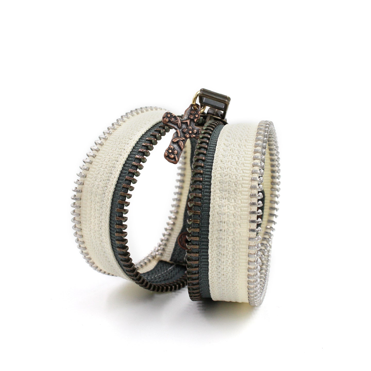 Cream of the Crop Zip Bracelet - N.Kluger Designs bracelet