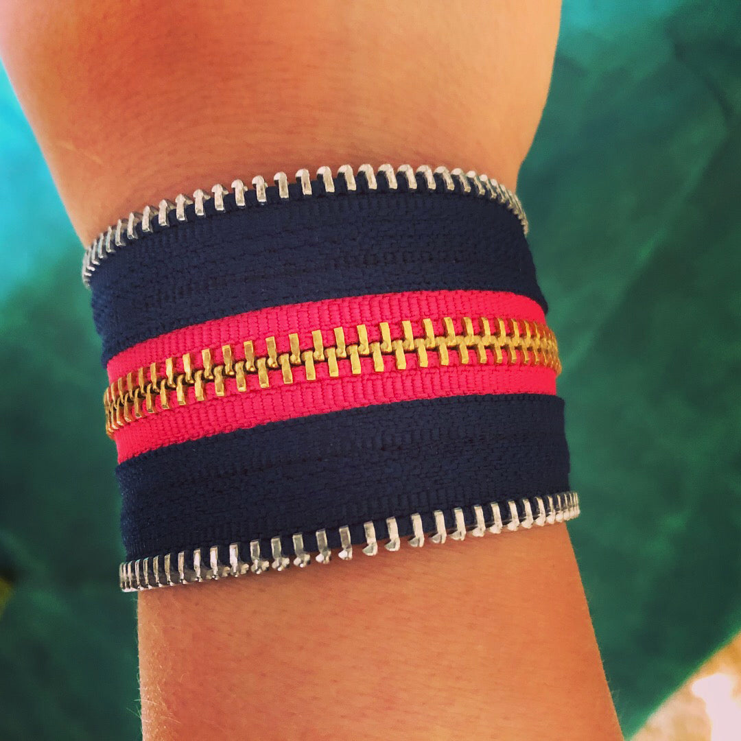 Do Good Delta Gamma Zip Bracelet - N.Kluger Designs bracelet