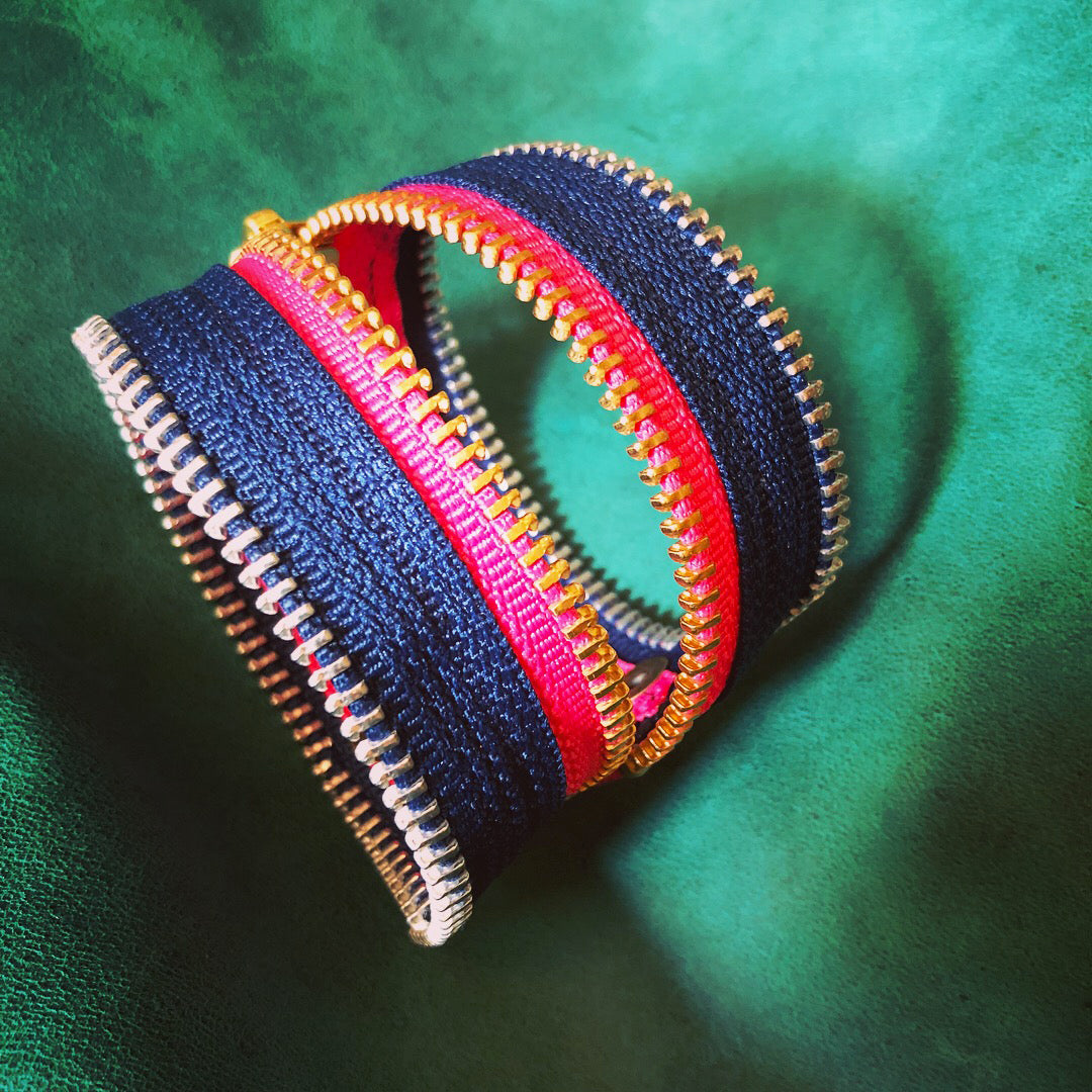 Do Good Delta Gamma Zip Bracelet - N.Kluger Designs bracelet