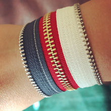 Stars & Stripes Gothic Americana Zip Bracelet - N.Kluger Designs bracelet
