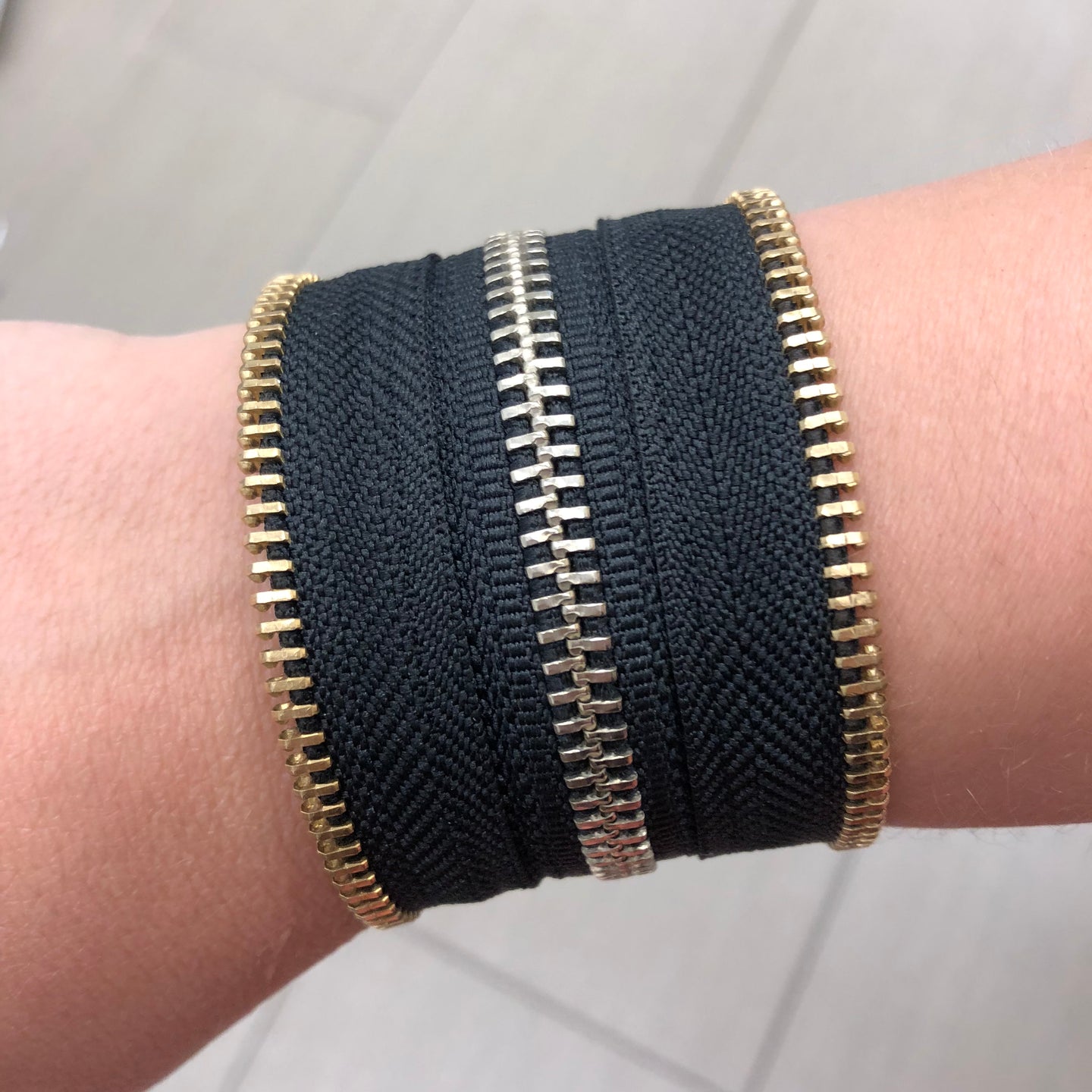 The Classic 1 Zip Bracelet - N.Kluger Designs bracelet