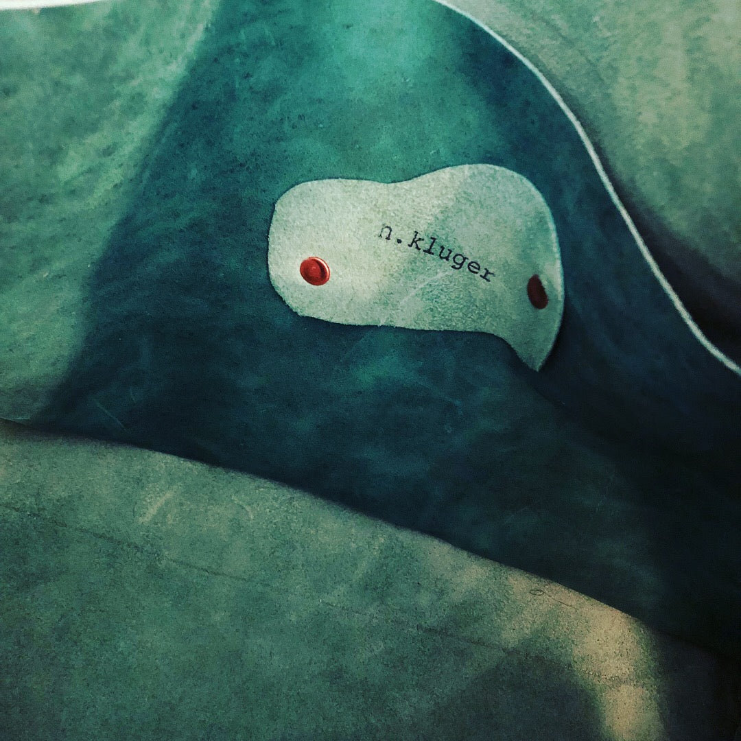 Lightweight Green Leather Totebag - N.Kluger Designs totebag