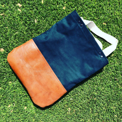 The Perfect Fully Lined Leather Tote Bag Shopper - N.Kluger Designs totebag