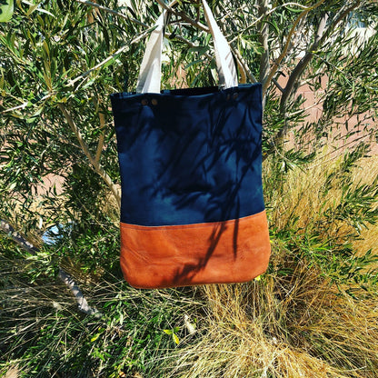 The Perfect Fully Lined Leather Tote Bag Shopper - N.Kluger Designs totebag