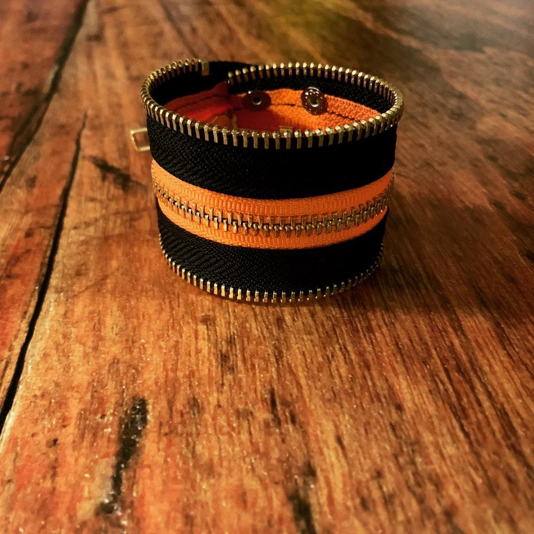 Not So Scary Halloween Zip Bracelet