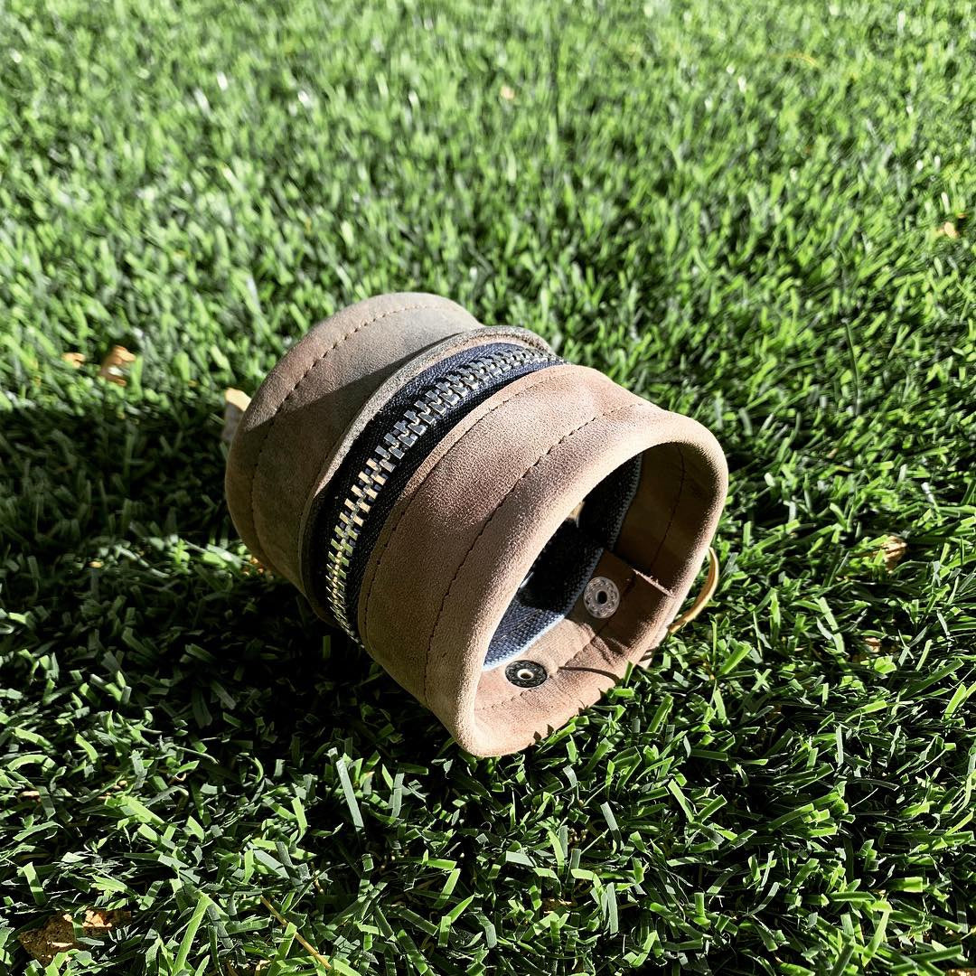 Greyish Pink Leather & Denim Extra Wide 