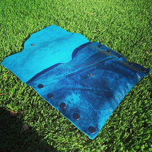 Paper Thin Teal Glam Leather Clutch