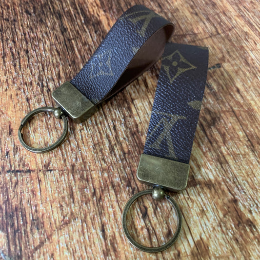 Repurposed Louis Vuitton Leather Key Chain
