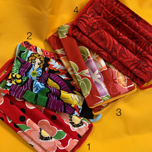 Handmade Reusable Cotton Face Mask in Floral Art Prints