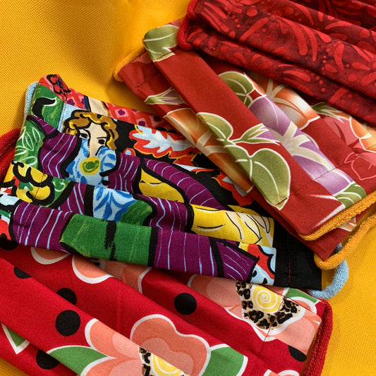 Handmade Reusable Cotton Face Mask in Floral Art Prints