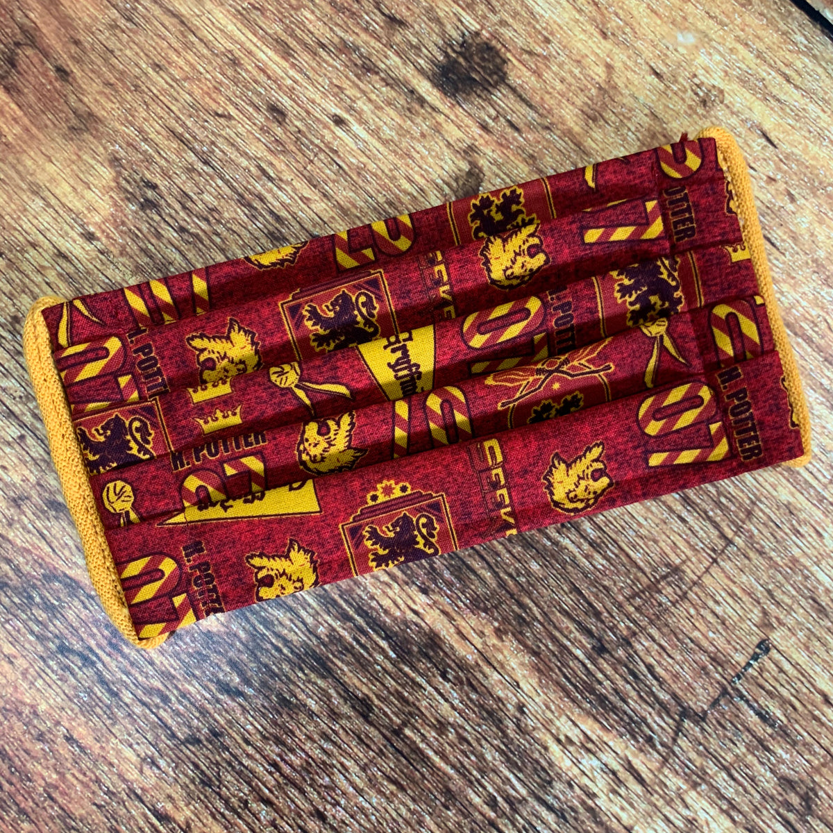 Handmade Cotton Hogwarts Collection Face Masks