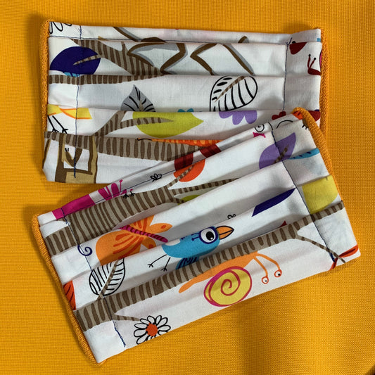 Handmade Reusable Cotton Wacky Animal Print Face Masks