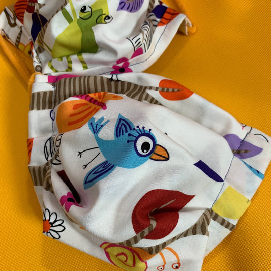 Handmade Reusable Cotton Wacky Animal Print Face Masks