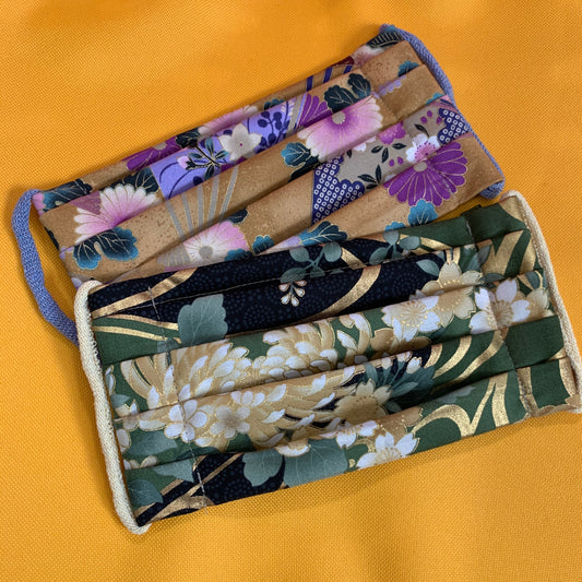 Handmade Reusable Cotton Face Masks in Elegant Florals
