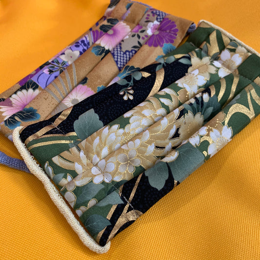 Handmade Reusable Cotton Face Masks in Elegant Florals