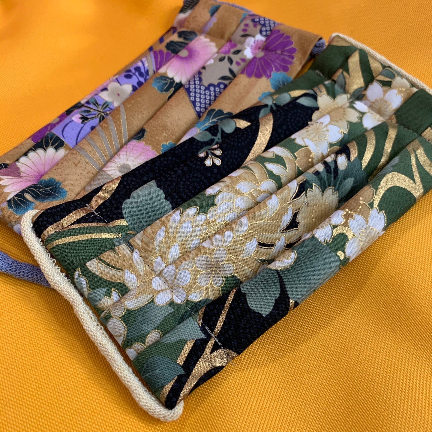 Handmade Reusable Cotton Face Masks in Elegant Florals