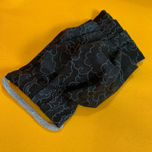 Handmade Reusable Cotton Black Clouds Face Mask