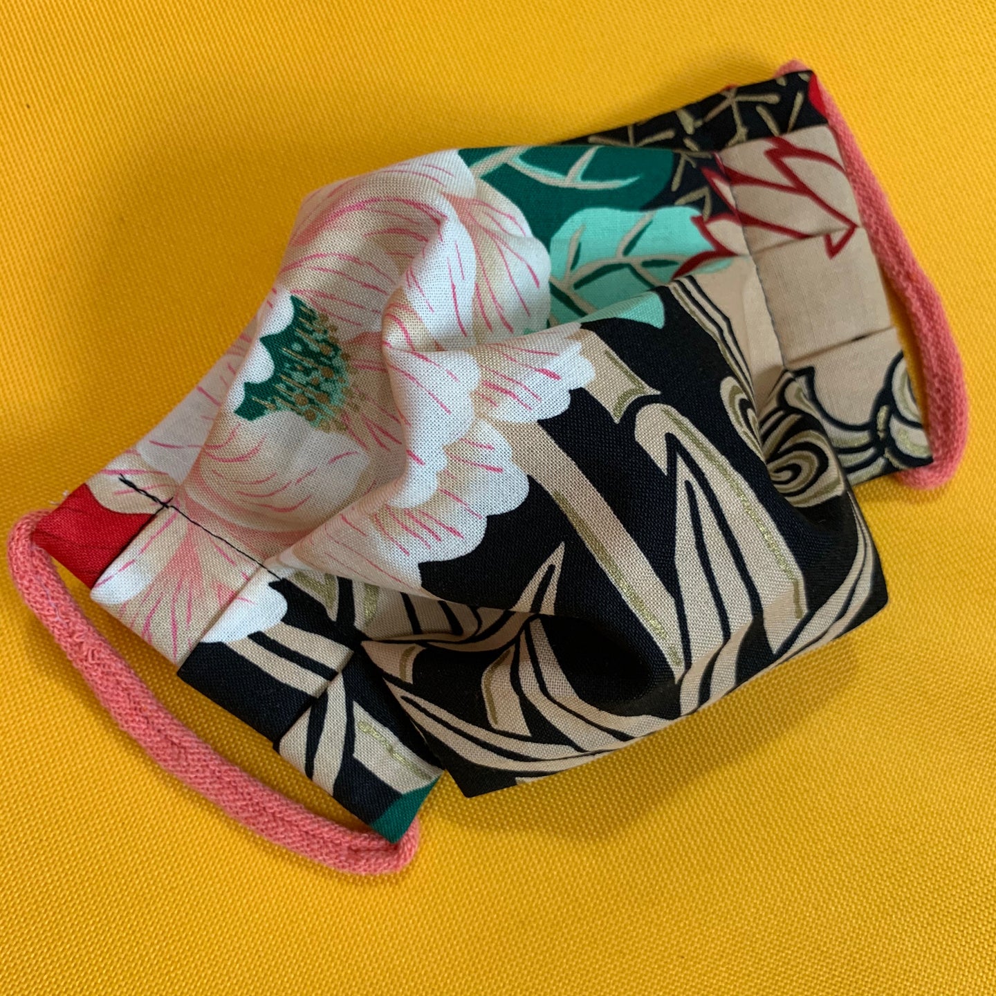 Handmade Reusable Bold Floral Cotton Face Masks