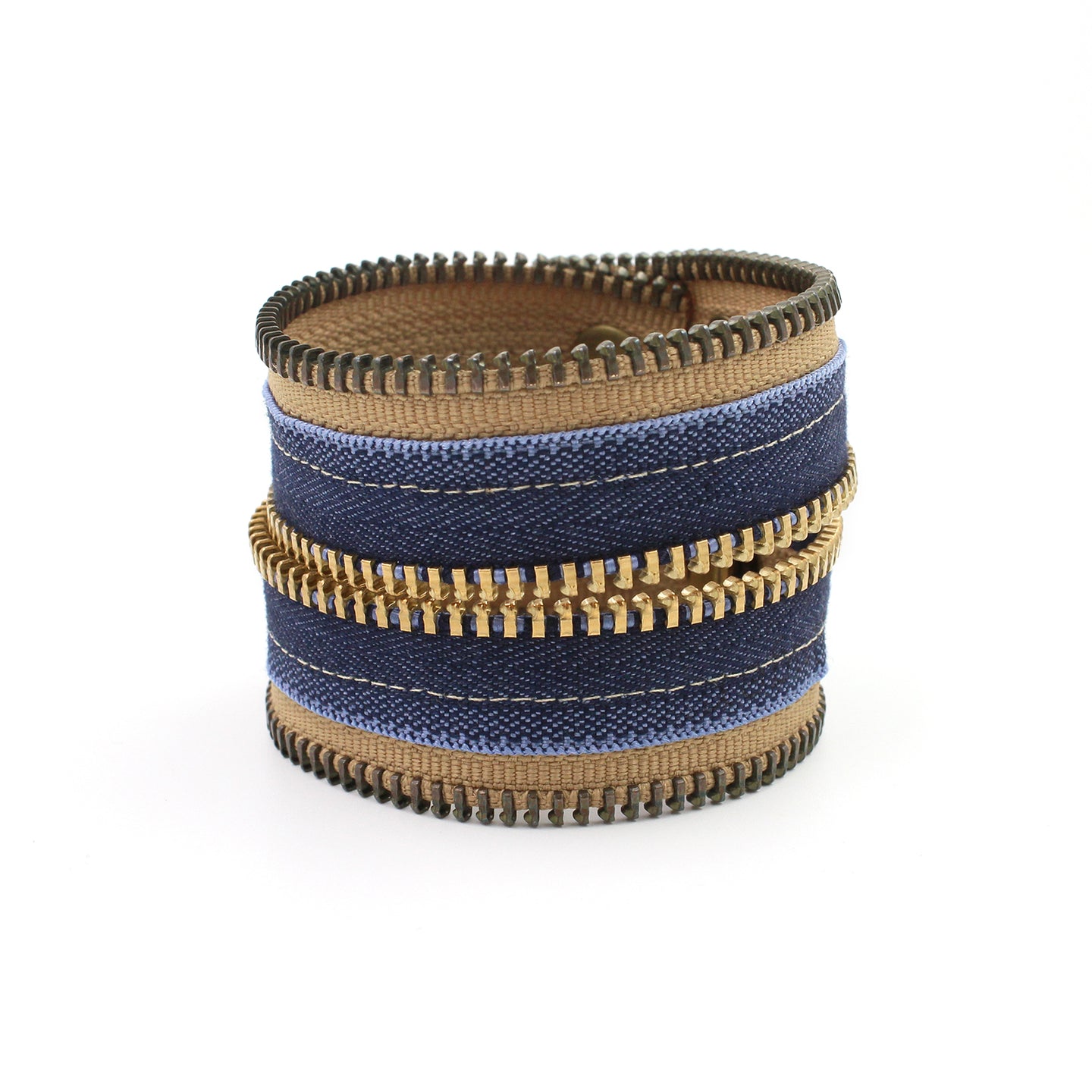 Blue Jeans in the Desert Zip Bracelet - N.Kluger Designs bracelet