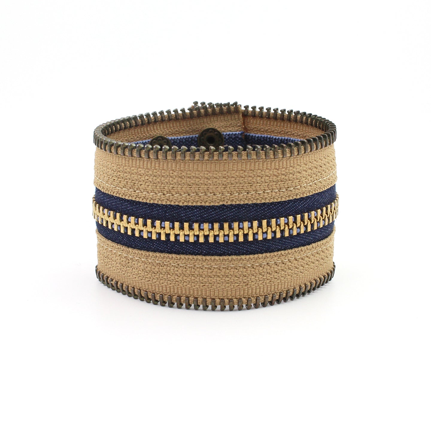 Blue Jeans in the Desert Zip Bracelet - N.Kluger Designs bracelet