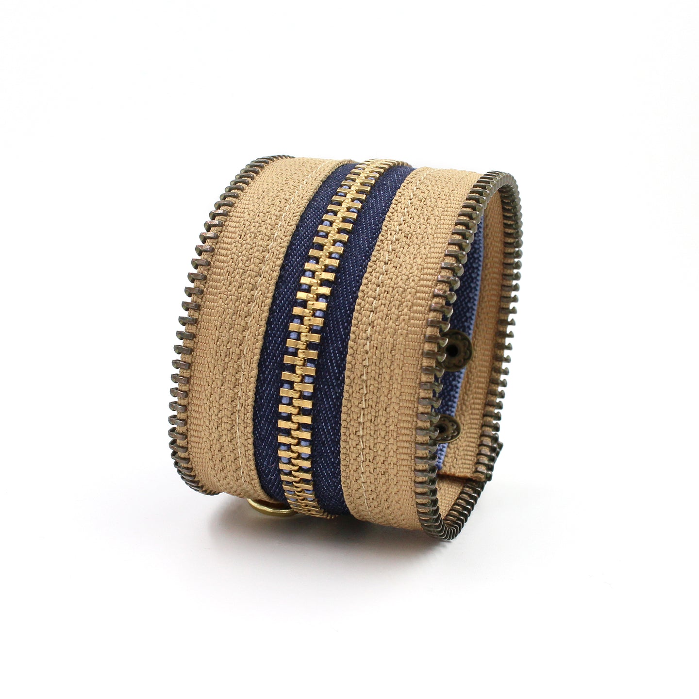 Blue Jeans in the Desert Zip Bracelet - N.Kluger Designs bracelet