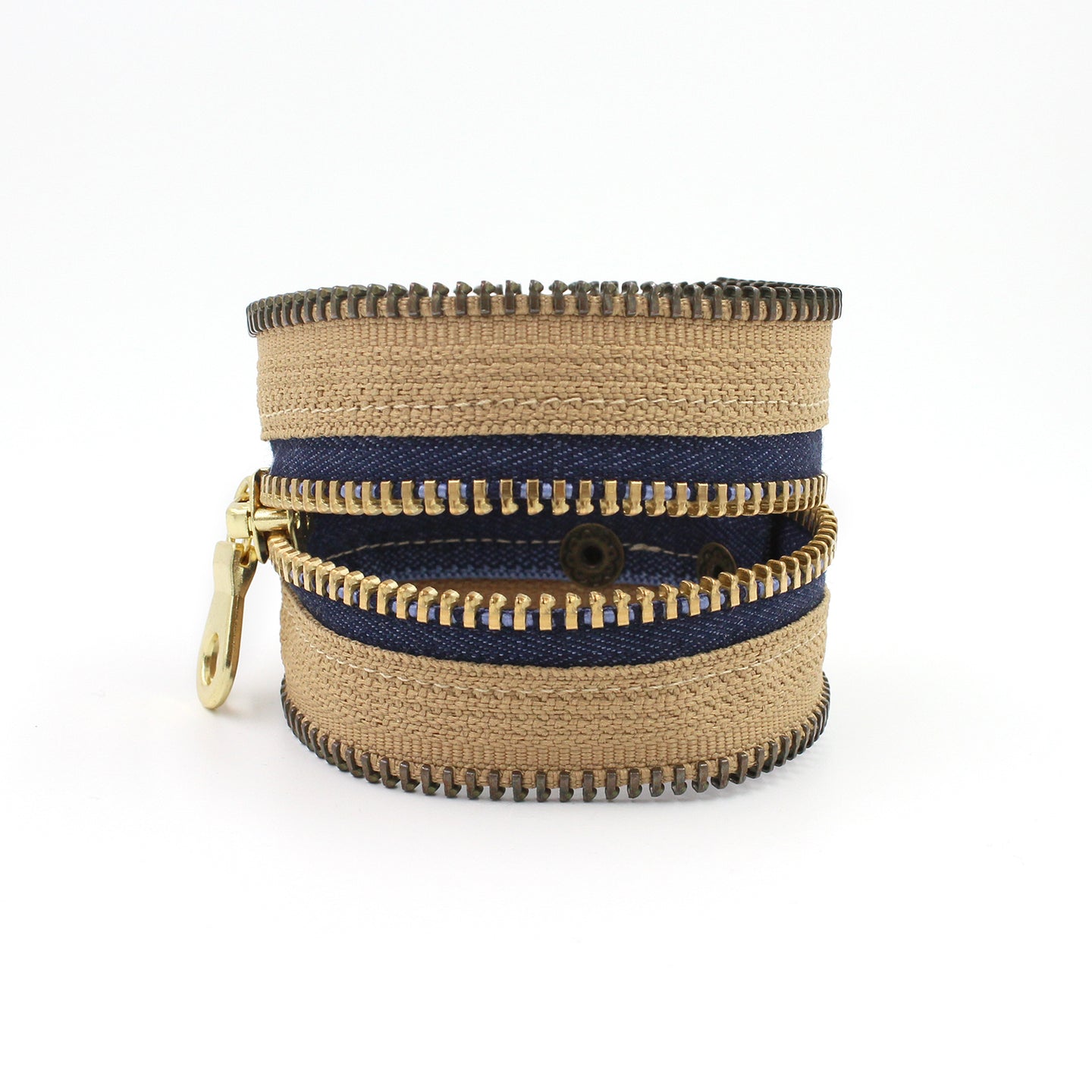 Blue Jeans in the Desert Zip Bracelet - N.Kluger Designs bracelet