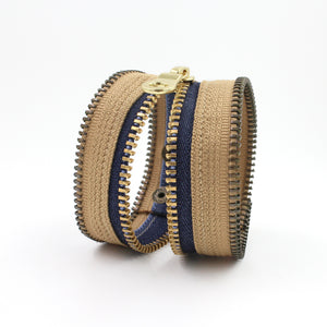 Blue Jeans in the Desert Zip Bracelet - N.Kluger Designs bracelet