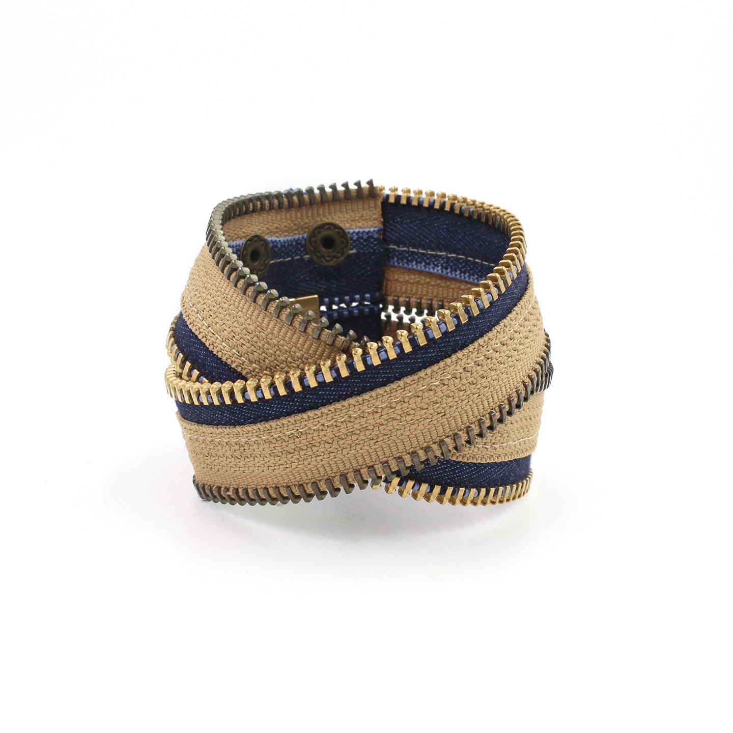 Blue Jeans in the Desert Zip Bracelet - N.Kluger Designs bracelet