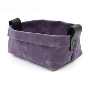 Waxed Canvas Candy Dish/Valet in Violet