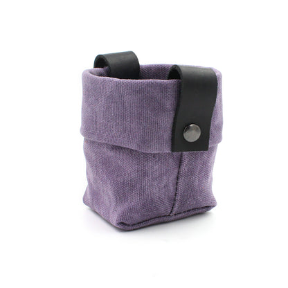 Waxed Canvas Mini "Kiki Pot" Violet Planter