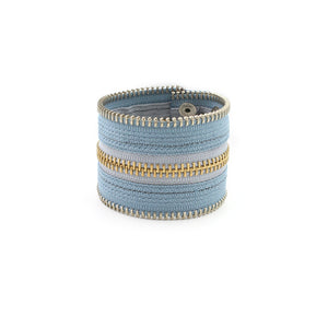 Whimsical Baby Blue Zip Bracelet - N.Kluger Designs bracelet