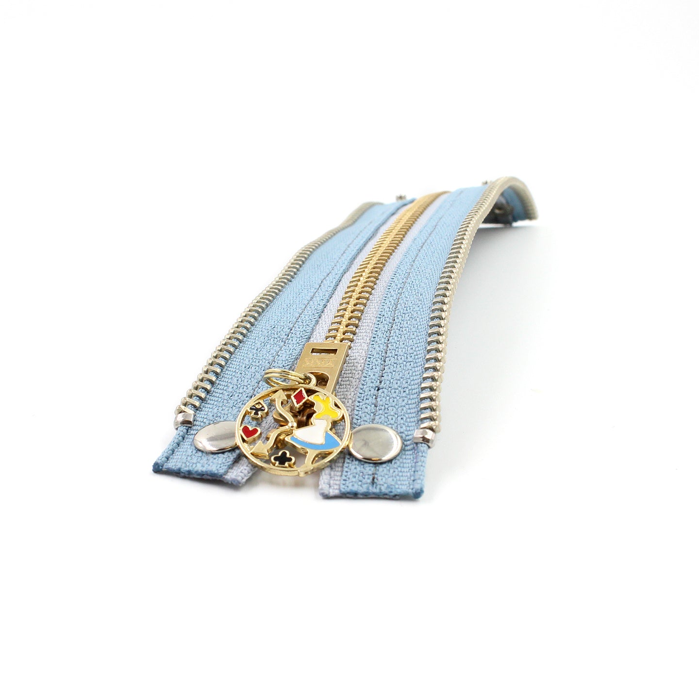 Whimsical Baby Blue Zip Bracelet - N.Kluger Designs bracelet