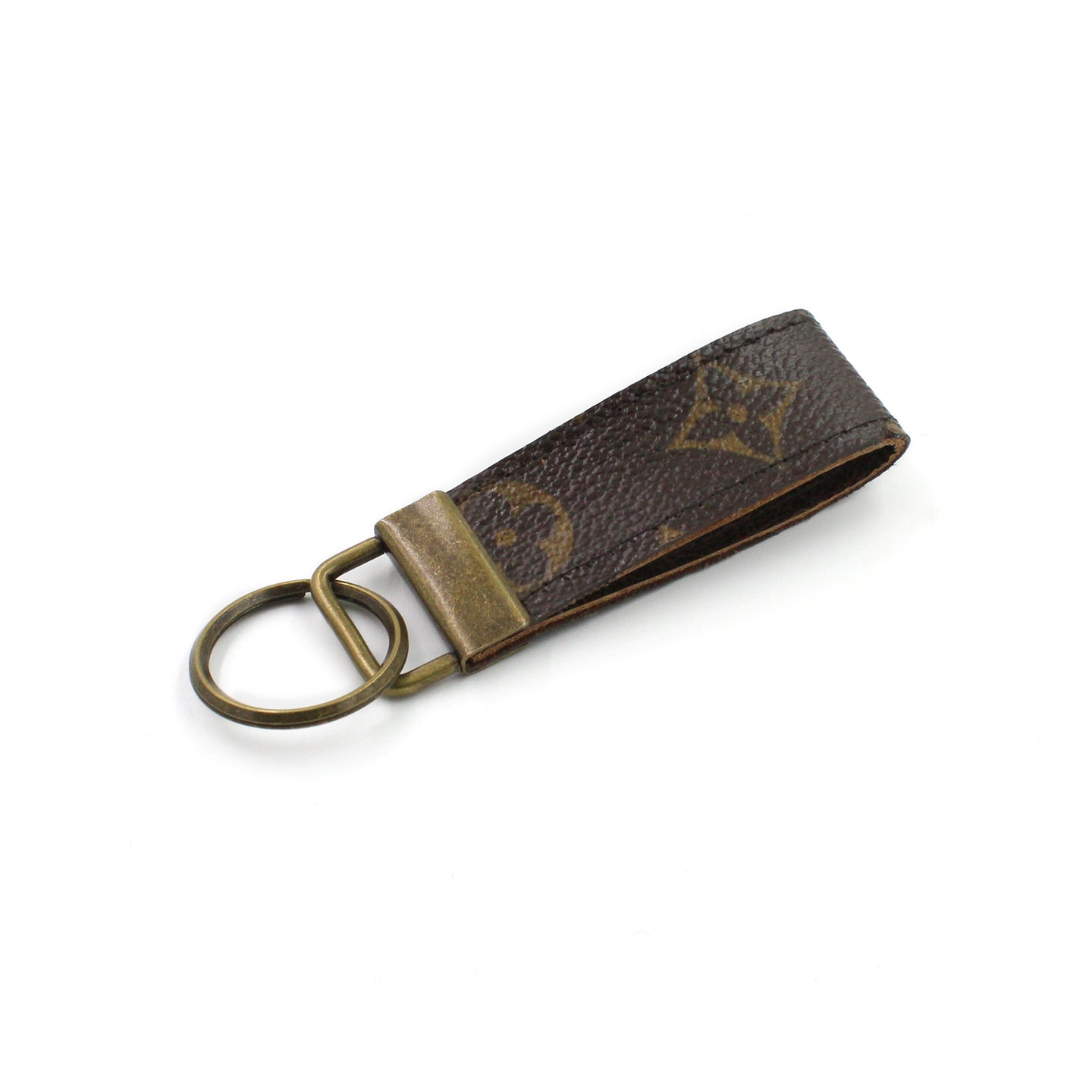 Upcycled Louis Vuitton Leather Key Chain 2