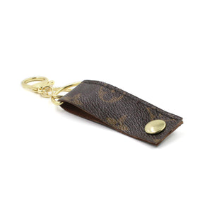 Upcycled Louis Vuitton Leather Key Chain