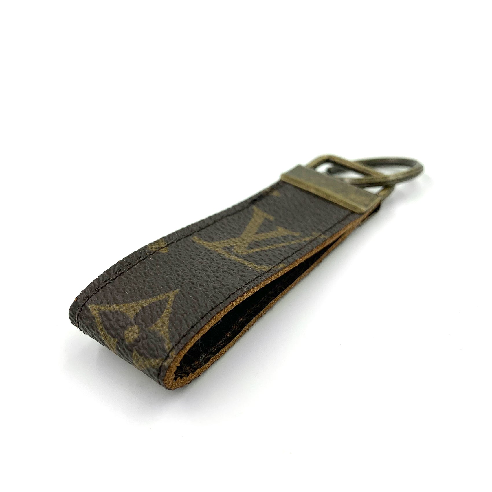 louis key chain wallet leather