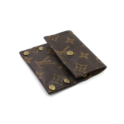 Repurposed Louis Vuitton Leather Card Case / Mini Wallet
