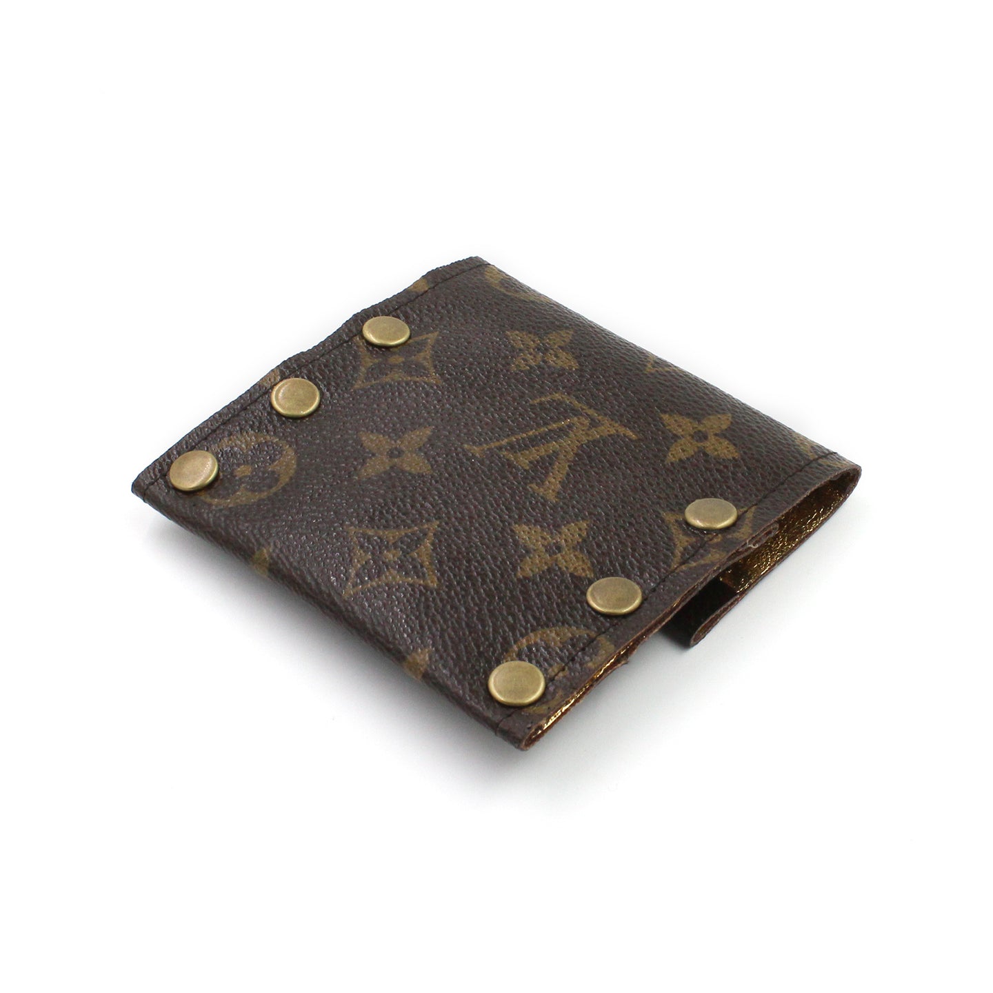 Repurposed Louis Vuitton Leather Card Case / Mini Wallet