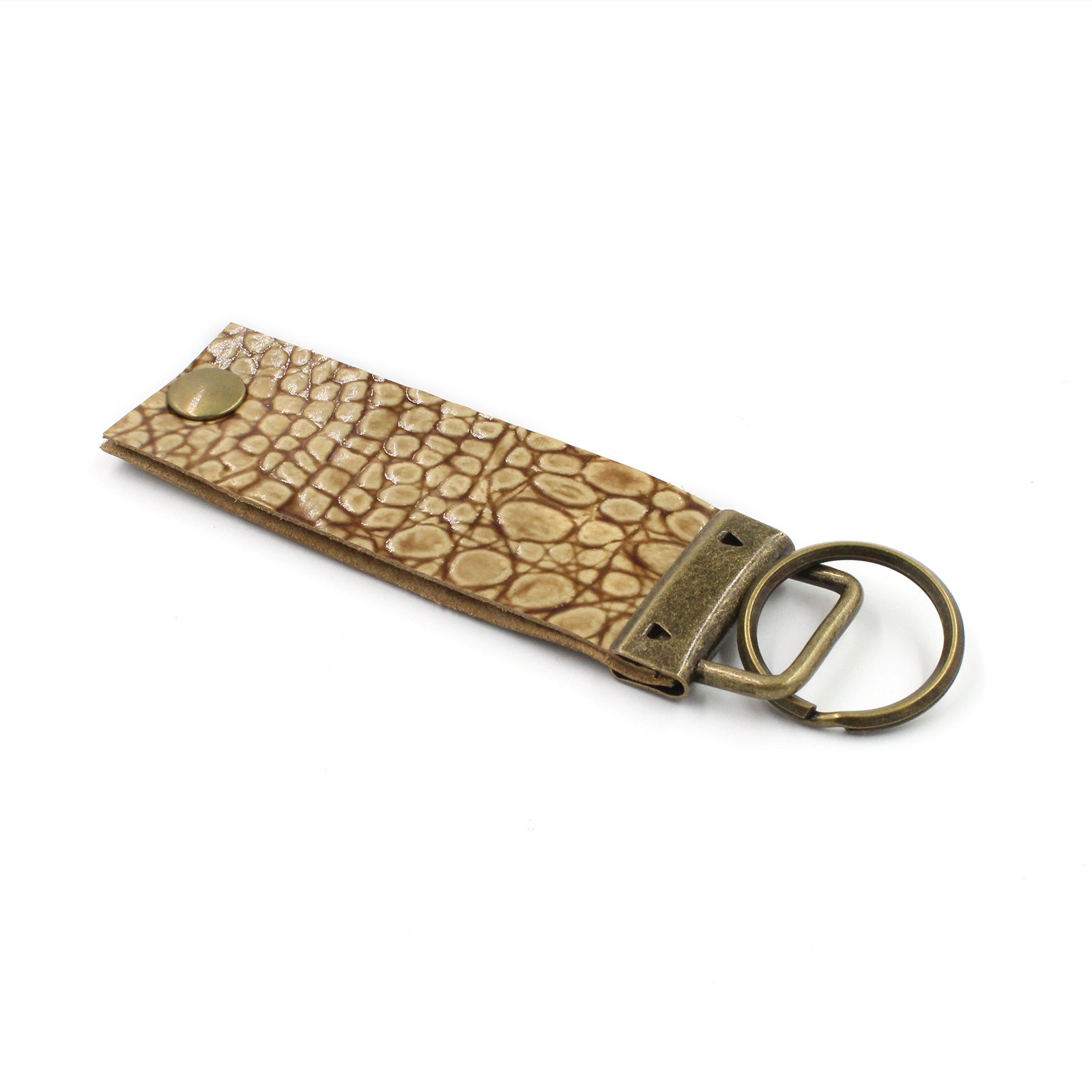Upcycled Louis Vuitton Leather Key Chain V3