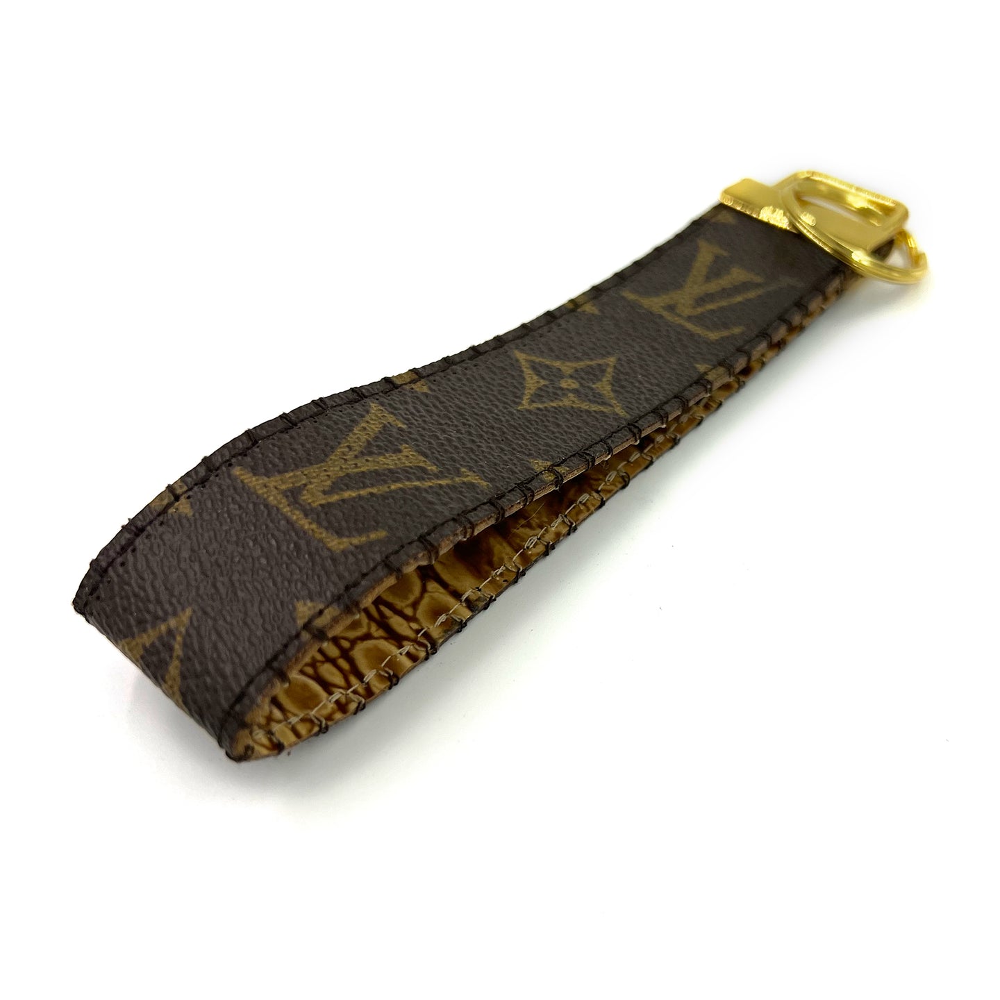 Upcycled Louis Vuitton Leather Key Chain XL - Updated