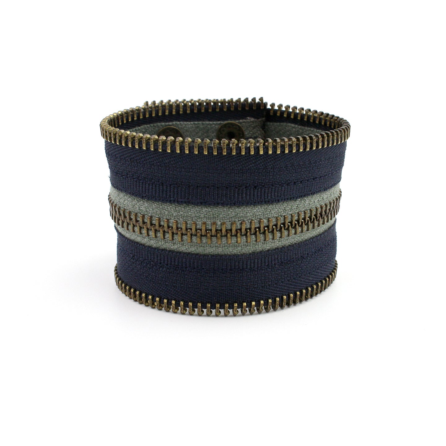 A Rolling Stone Grows No Moss Zip Bracelet - N.Kluger Designs bracelet