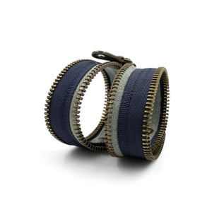 A Rolling Stone Grows No Moss Zip Bracelet - N.Kluger Designs bracelet