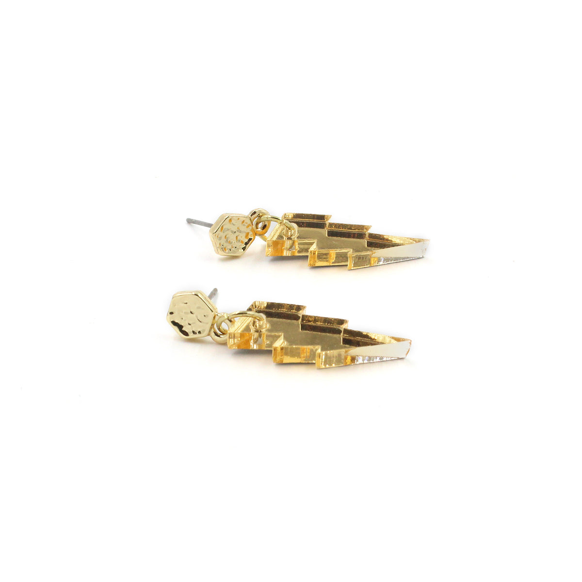 Mini Lightning Bolt Acrylic Drop Earrings