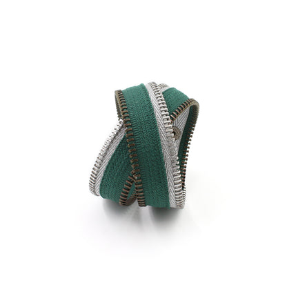 Special Potter Edition: Slytherin Zip Bracelet - N.Kluger Designs bracelet
